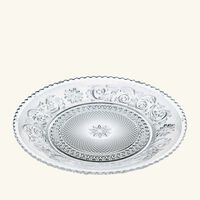 baccarat arabesque bread plate round clear 15cm