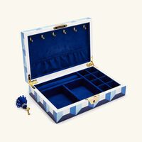 جوناثان أدلر صعلبة المجوهرات سورينتو المطلية بالورنيش الأزرق