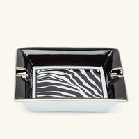 Zebra Ashtray Square Small Black dolce gabbana casa zebra ashtray square small black
