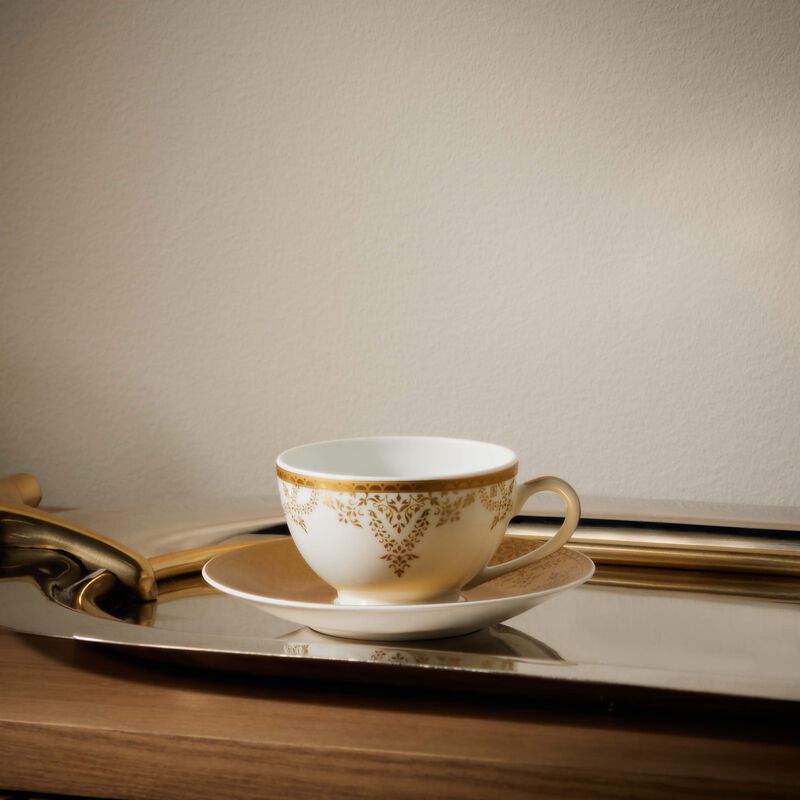 Voyage Tea Cup & Saucer Gold bernardaud voyage tea cup saucer gold