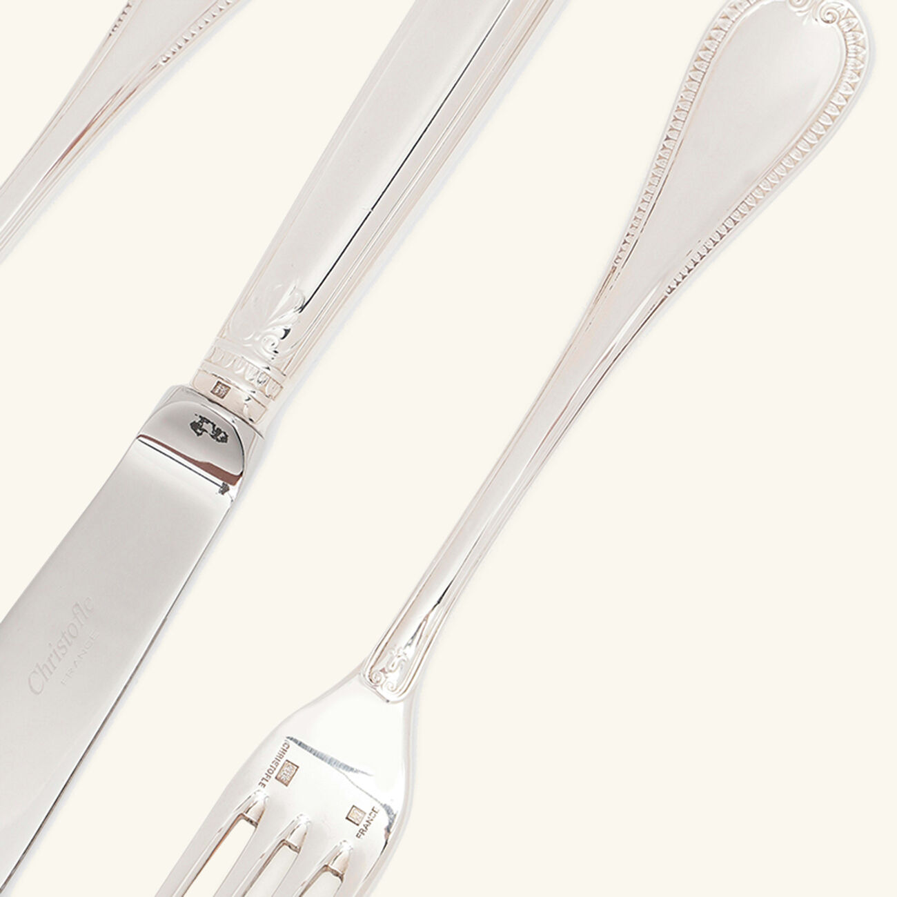 christofle malmaison flatware set 75 pieces silver plated