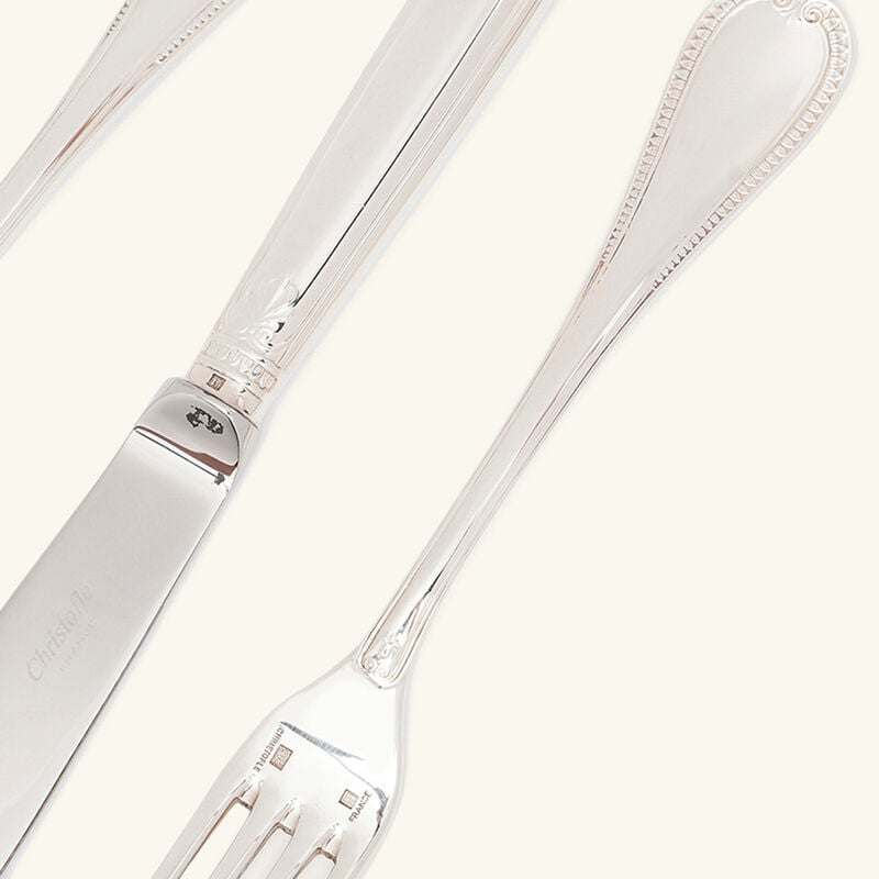 christofle malmaison flatware set 75 pieces silver plated