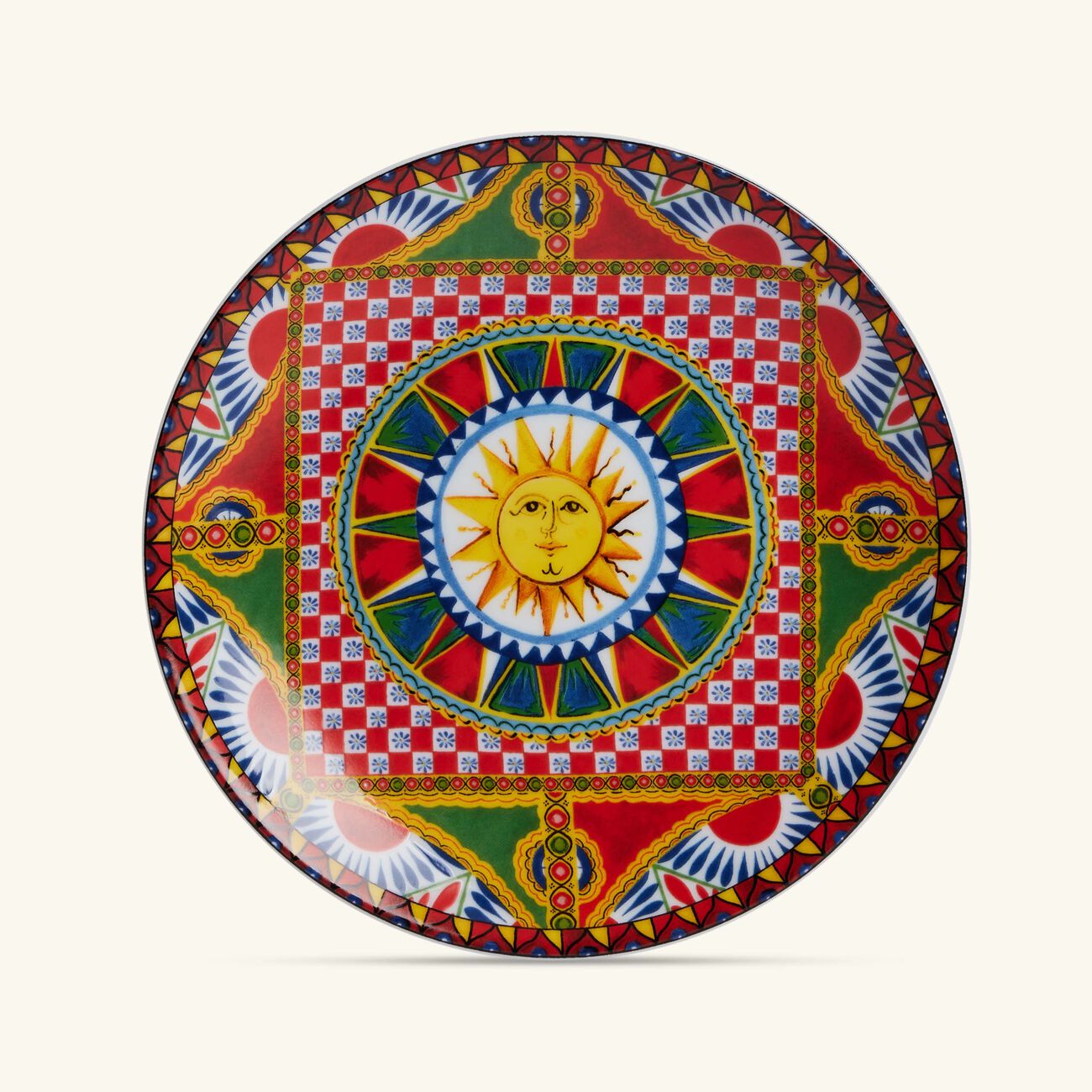 Carretto Sun Dessert Plate Round 19cm Set Of 2 dolce gabbana casa carretto sun dessert plate round 19cm set of 2