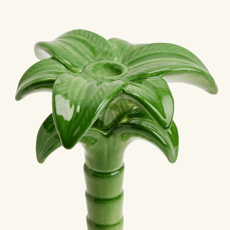 لي أوتومان حامل شموع على شكل شجرة  متوسط النخيل أخضر