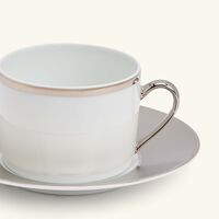 رالف لورين هوم فنجان الشاي بنتهاوس هيويت مع صحنه رمادي اللون