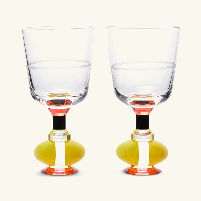 Richmond Drinking Glass Yellow Set Of 2 reflections copenhagen richmond drinking glass yellow set of 2