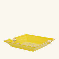 Ashtray Square Small Yellow st dupont ashtray square small yellow