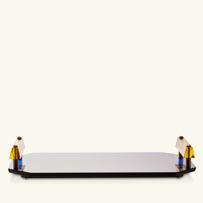 Diafah Serving Tray Rectangular Medium Multicolor reflections copenhagen diafah serving tray rectangular medium multicolor