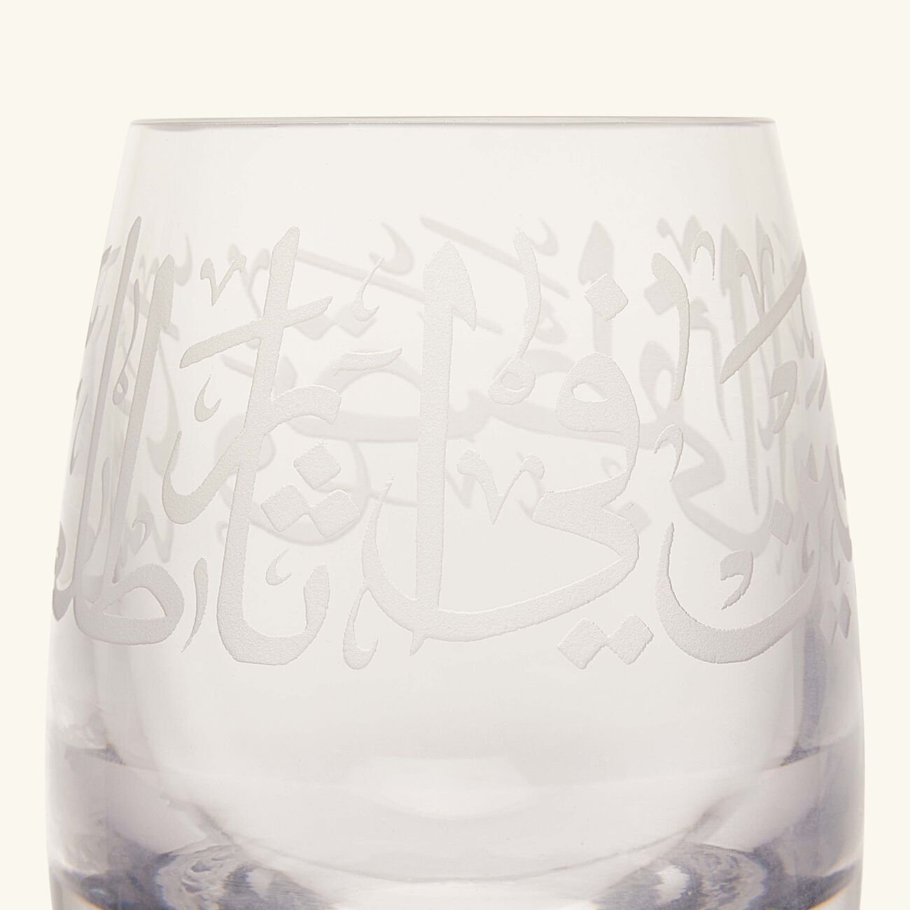 dimlaj thuluth drinking glass clear 240ml set of 6