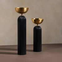 إيرا أودايبور حامل شموع آديا ديا كبير أسود