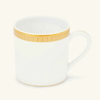 كريستوفل فنجان الشاي مالميزون مع صحنه باللون الذهبي