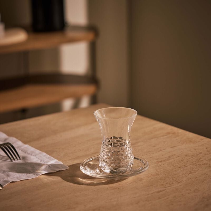 Sensorial Armudu Tea Cup & Saucer Clear mario cioni c sensorial armudu tea cup saucer clear