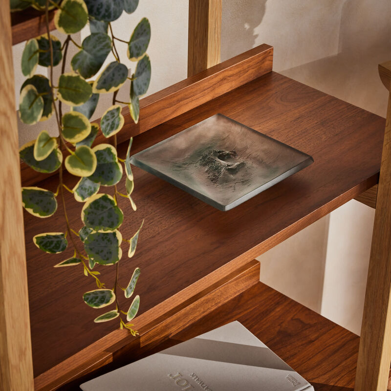 Cavalcade Trinket Tray Square Small Grey daum cavalcade trinket tray square small grey