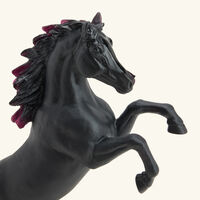 Cheval Spirited Horse Sculpture Medium Black daum cheval spirited horse sculpture medium black