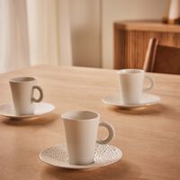 bernardaud cume perle set of espresso cups and saucers