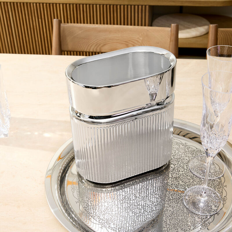 Club 30 Champagne Bucket Stainless Steel christofle club 30 champagne bucket stainless steel