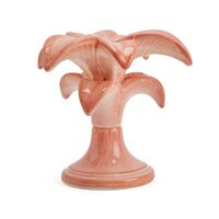 Palm Candlestick Holder - Pink - Small, small