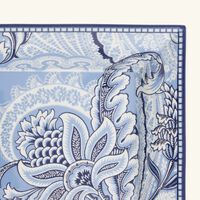 إيترو صينية بلوم مربعة متوسطة باللون الأزرق