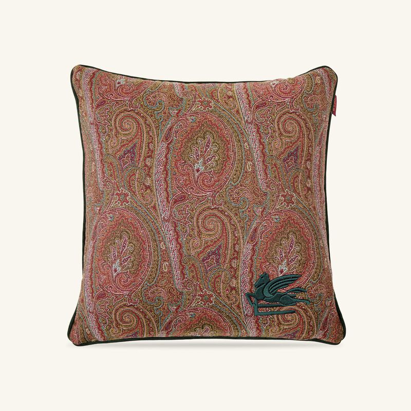 Arnica Embroided Cushion Brown etro arnica embroided cushion brown