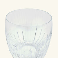 baccarat massena drinking glass large clear set of 2