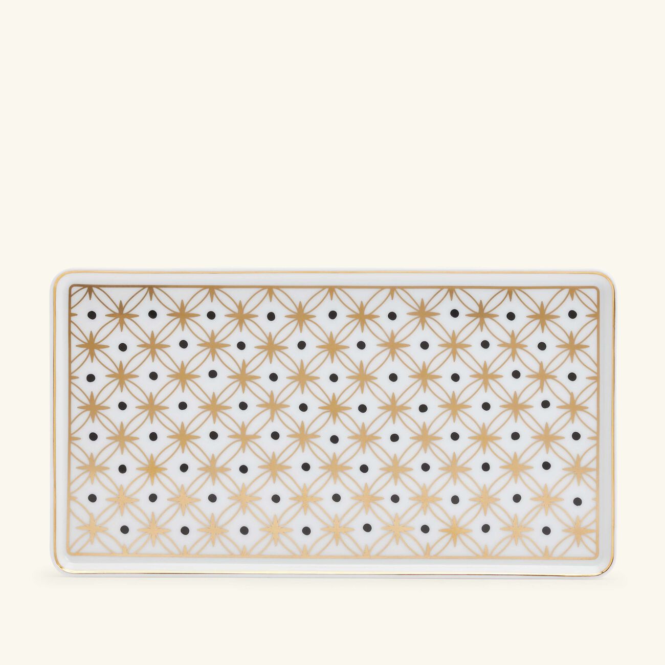 Kyoto Rectangular Plate Gold Star Large pinto paris kyoto rectangular plate gold star large