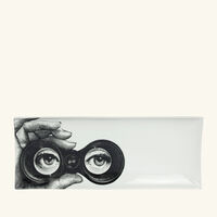 Tema e Variazioni no.371 Tray Rectangular Small Grey fornasetti tema e variazioni no 371 tray rectangular small grey