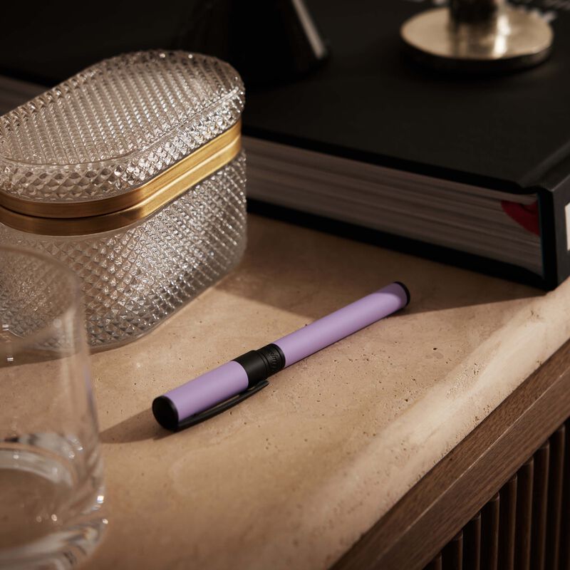 اس تي دوبون قلم حبر سائل  رولربول  دي إنيشال ليلكي