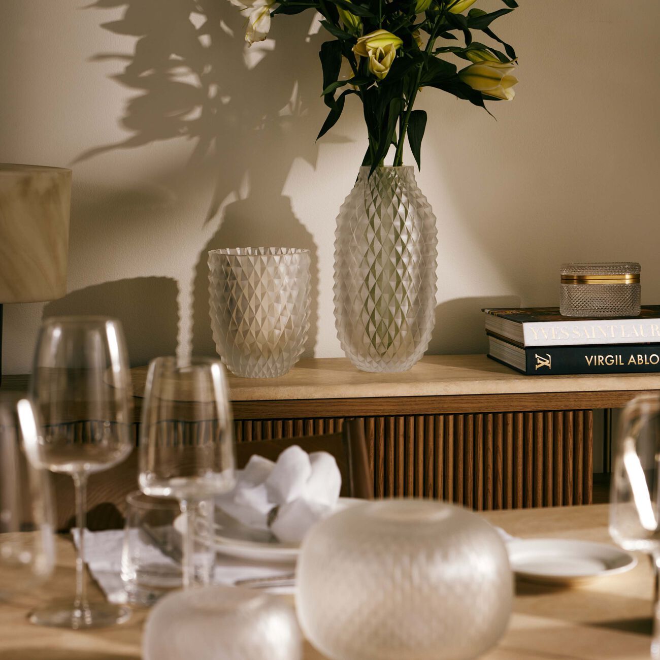 Heroine Coco Vase Round Large Clear ruckl heroine coco vase round large clear