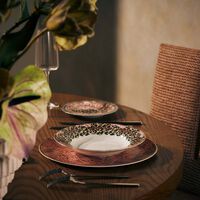 bernardaud collection braqueni  soup plate round red 23cm