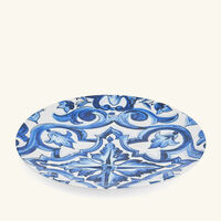 dolce gabbana casa blu mediterraneo stella charger plate blue round 31cm