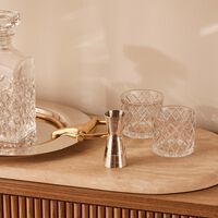 christofle graphik jigger silver plated