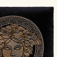 versace medusa studded pillow