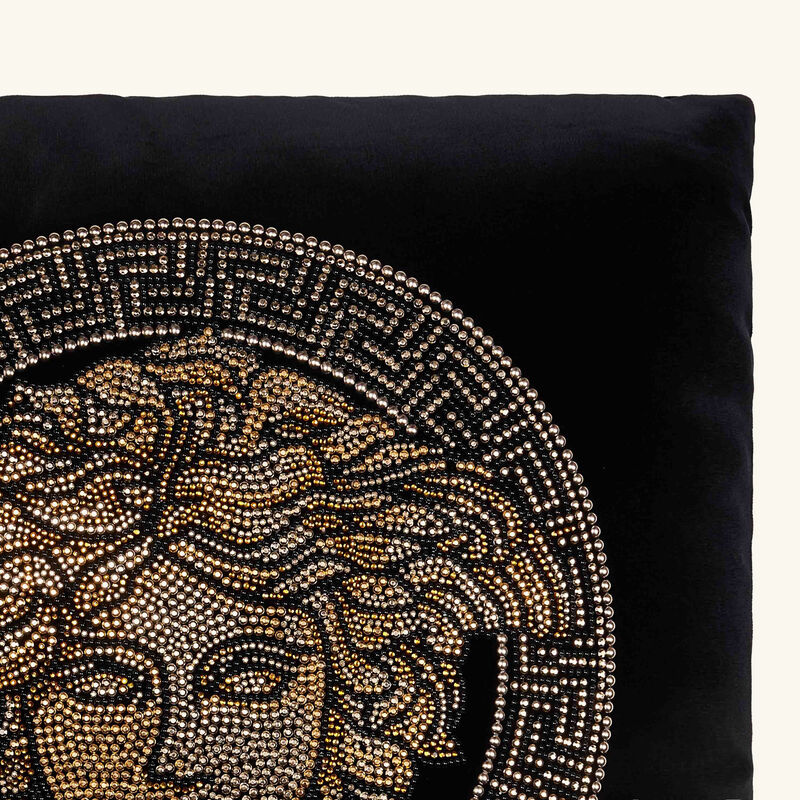 versace medusa studded pillow