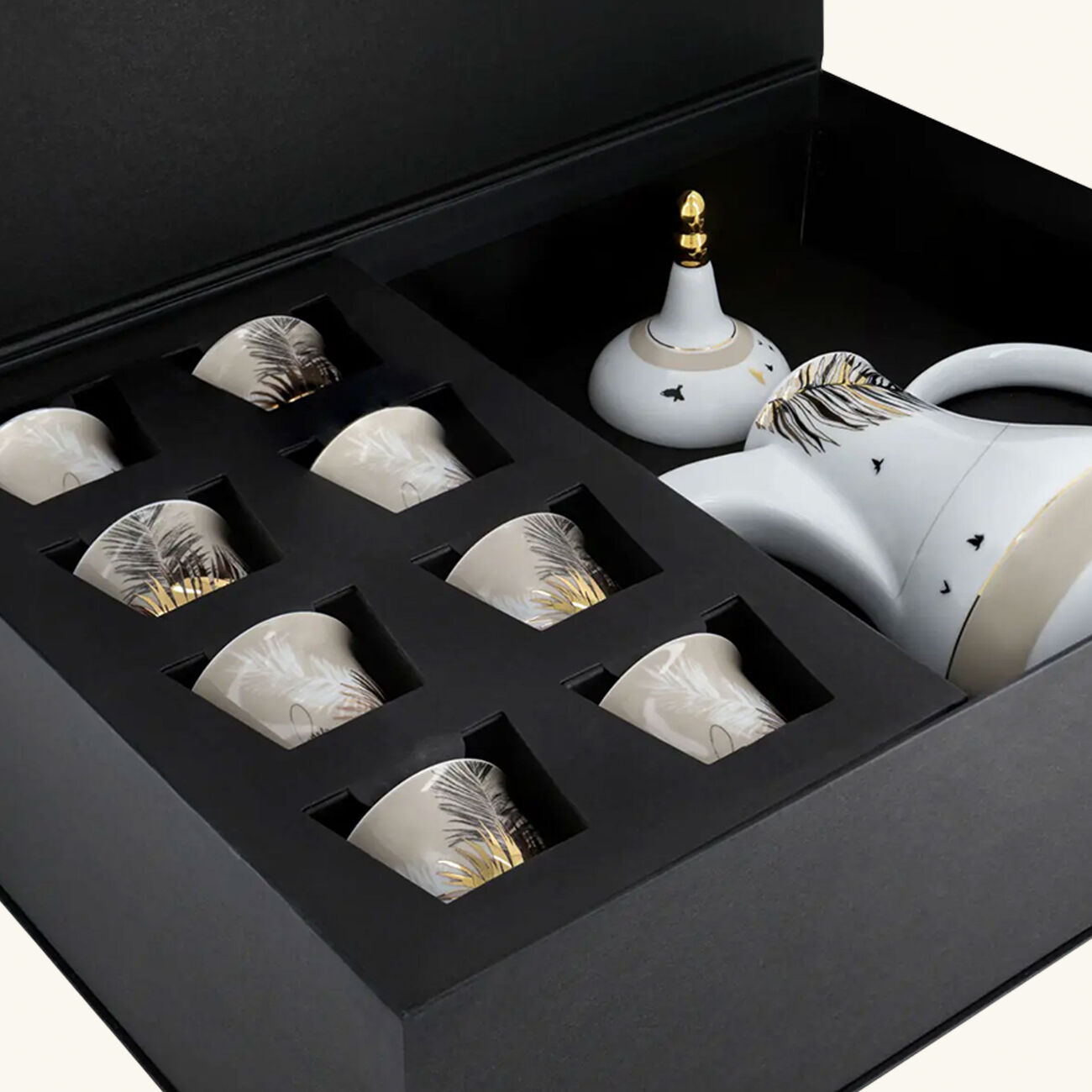 silsal naseem dallah   arabic coffee cup set of 8