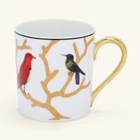 bernardaud aux oiseaux mug gold