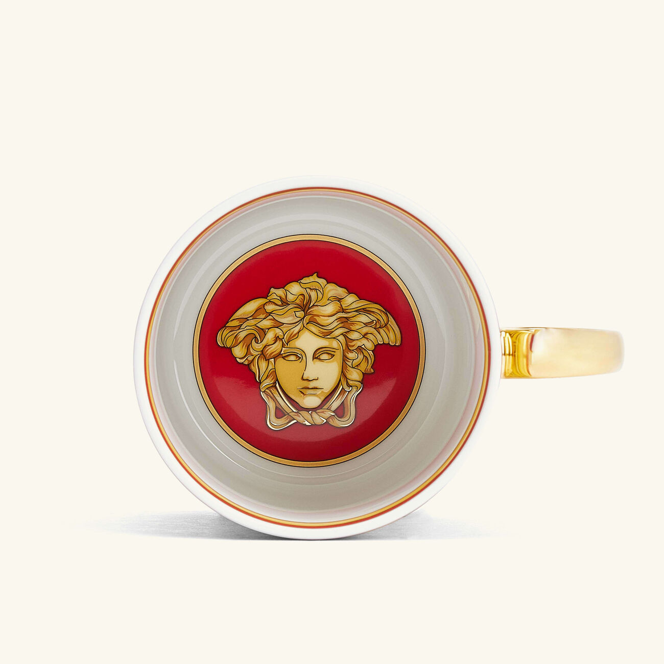 Golden Coin Mug Red versace golden coin mug red