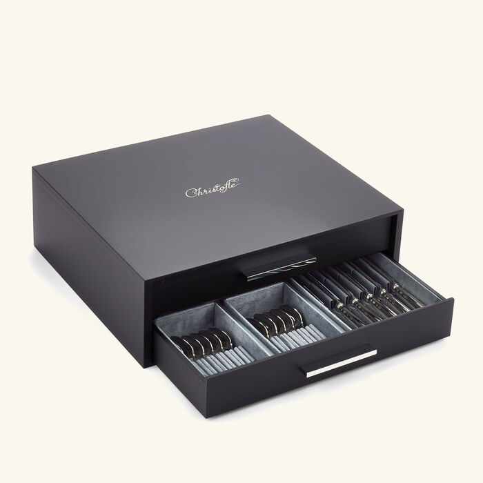 كريستوفل طقم الفضيات آلبي آسييه مؤلف من 75 قطعة من الستانلس ستيل