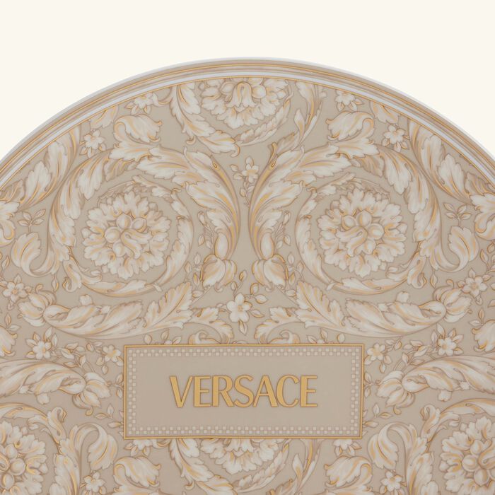 Barocco Beige Service Plate Round 33 cm versace barocco beige service plate round 33 cm