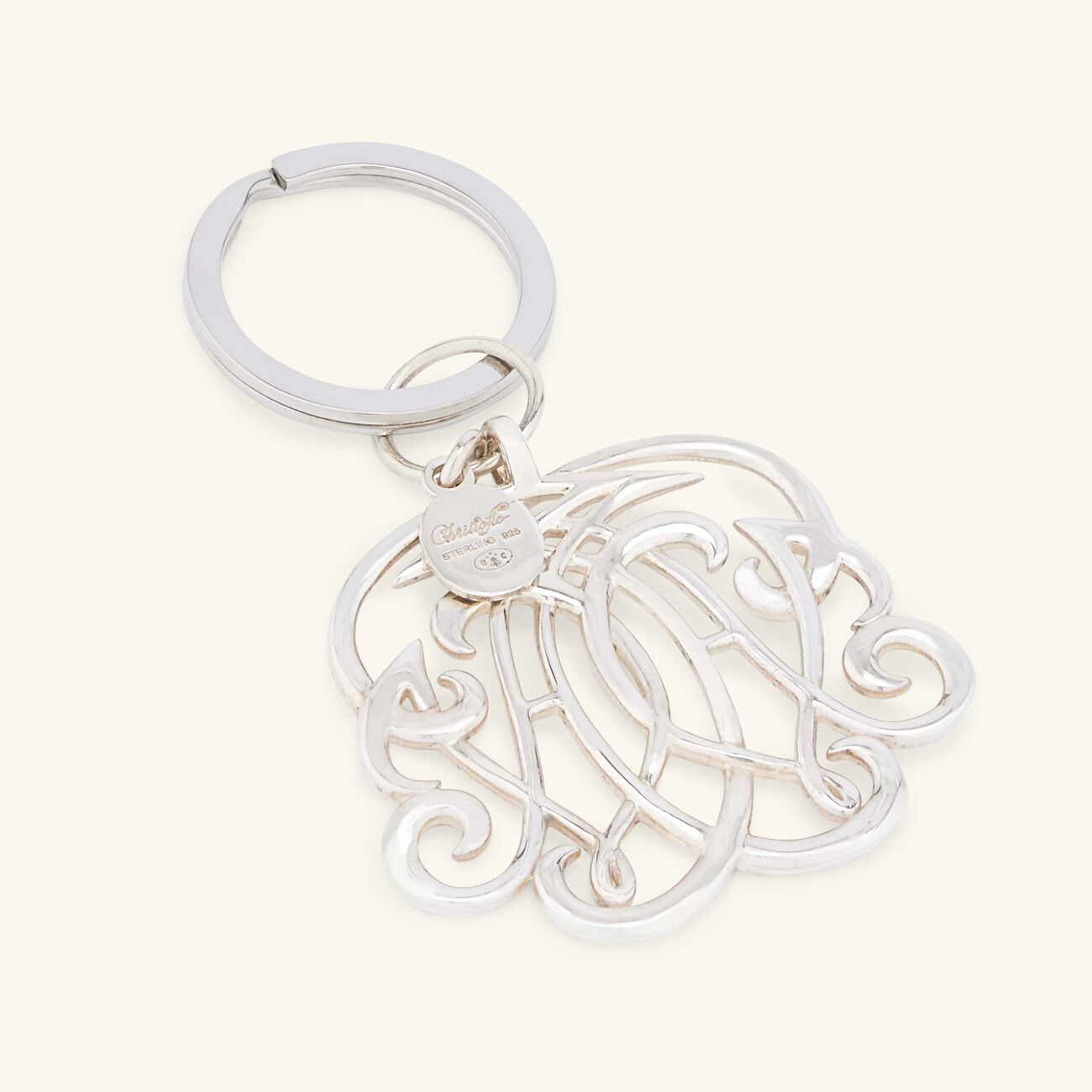 Mavelot AU Key Chain Sterling Silver christofle mavelot au key chain sterling silver