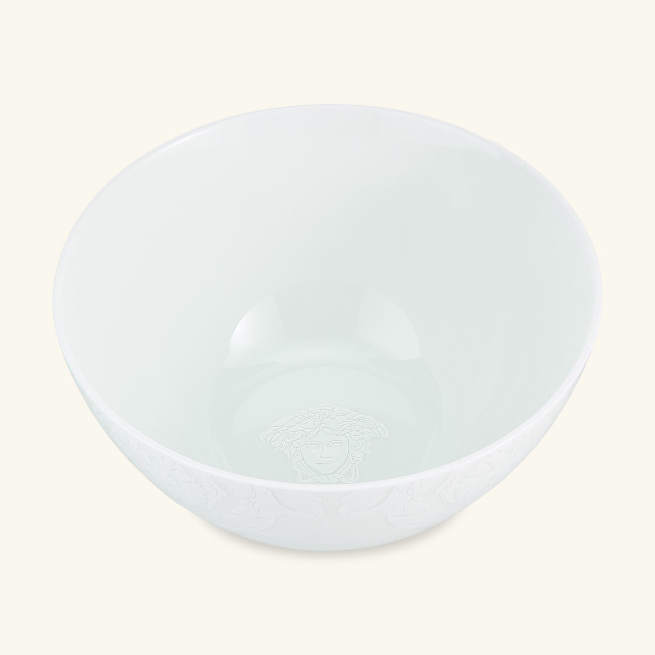 Barocco'92 Bianco Bowl Round White 15cm versace barocco 92 bianco bowl round white 15cm