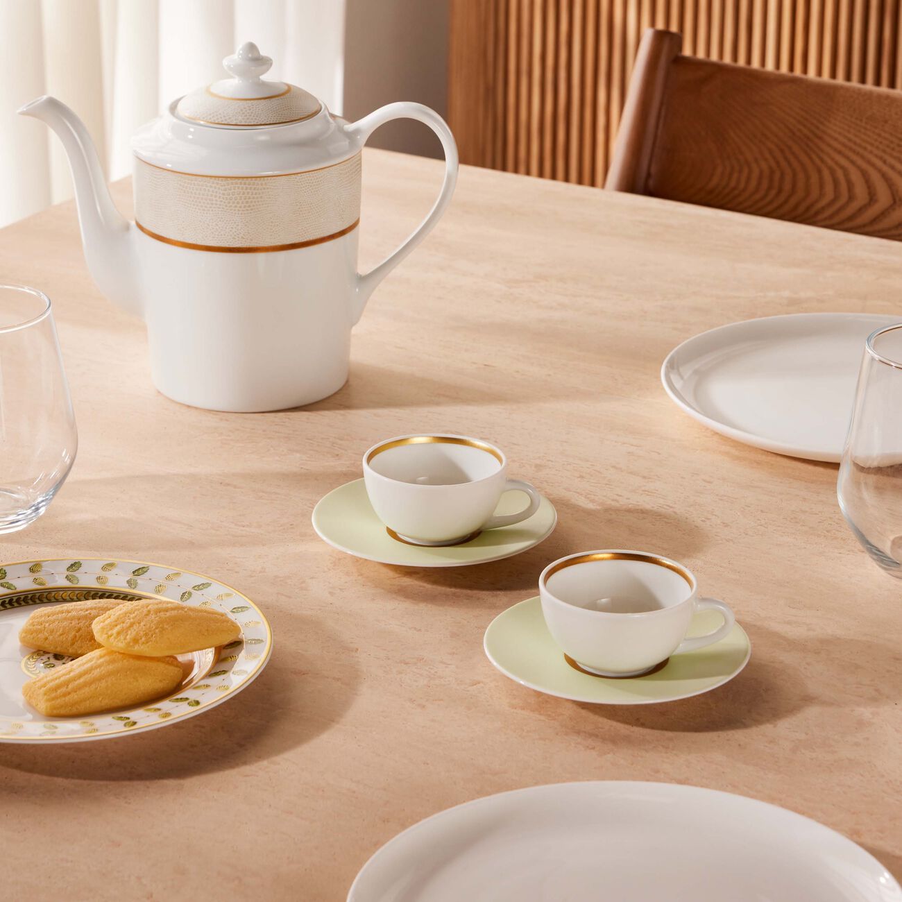 Sauvage Blanc Coffee Pot Gold bernardaud sauvage blanc coffee pot gold