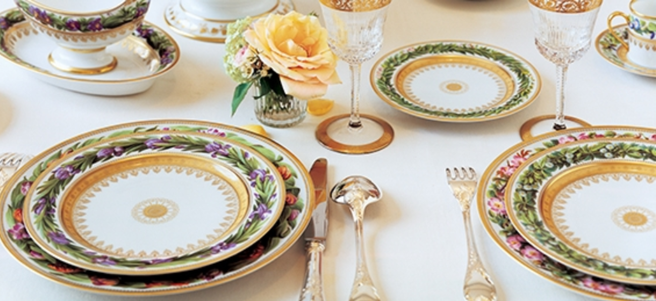 bernardaud botanique salad plate round pink 21cm