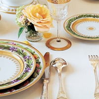 bernardaud botanique salad plate round pink 21cm