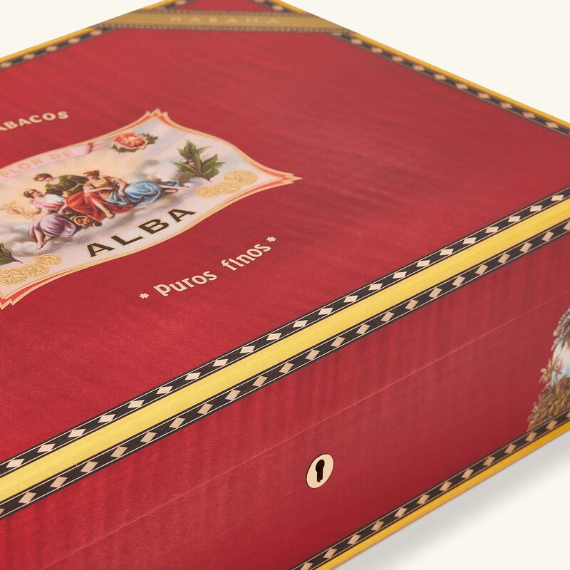 elie bleu flora de alba cigar humidor red