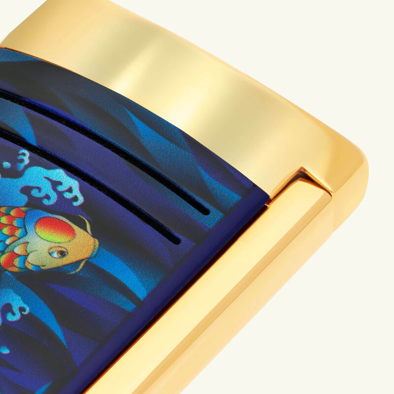 st dupont maxijet koi fish lighter blue