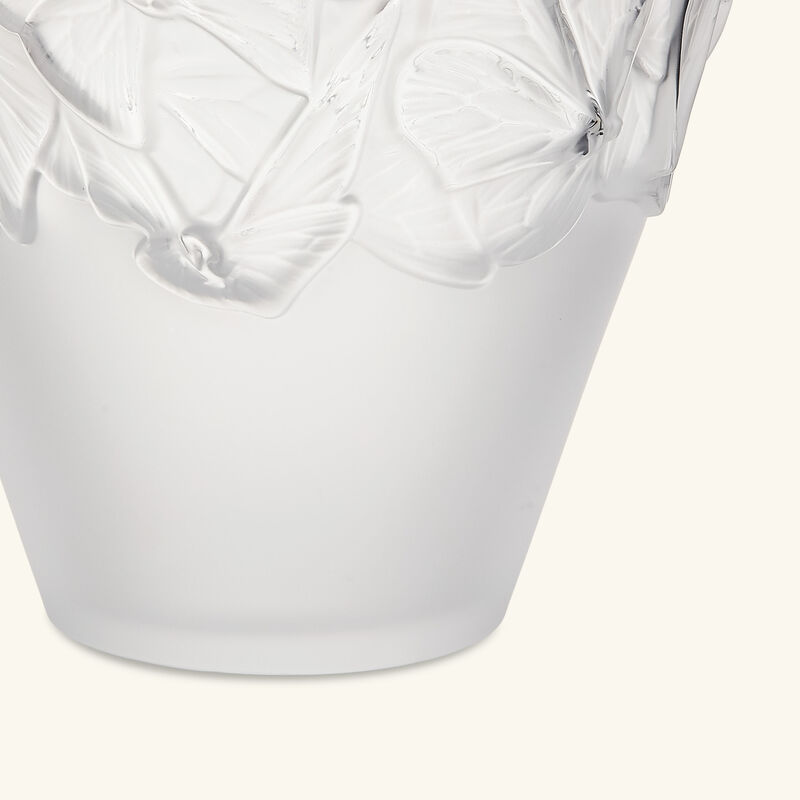 Papillons Vase Medium Clear lalique papillons vase medium clear