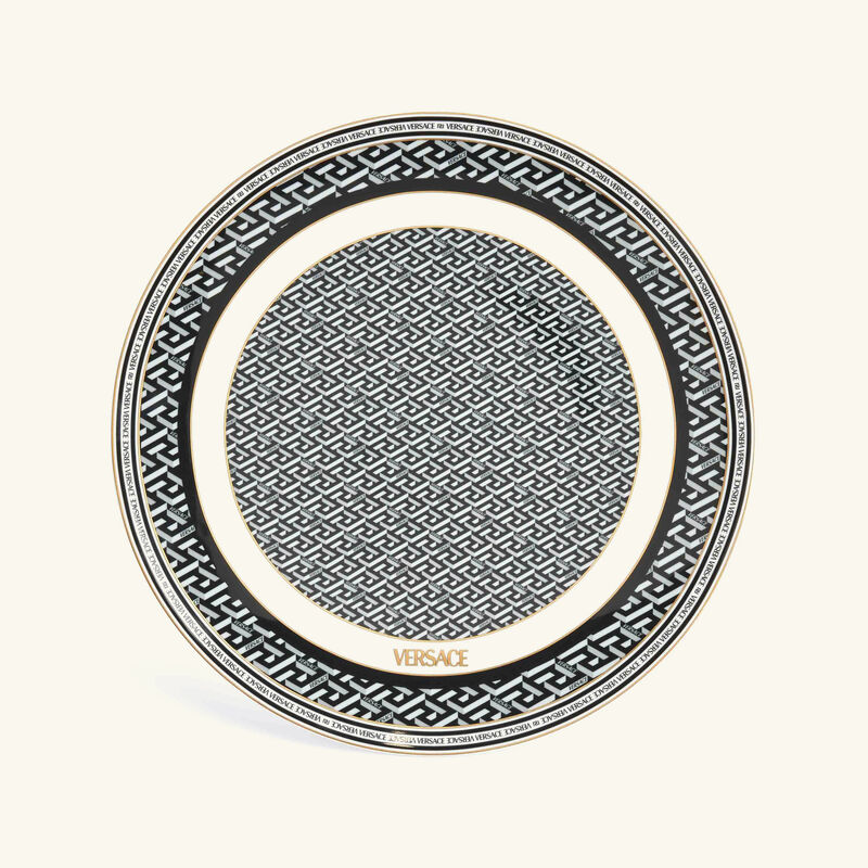 versace la greca signature charger plate round 33cm