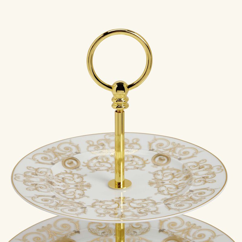 versace medusa gala etagere 3 tier cake stand white
