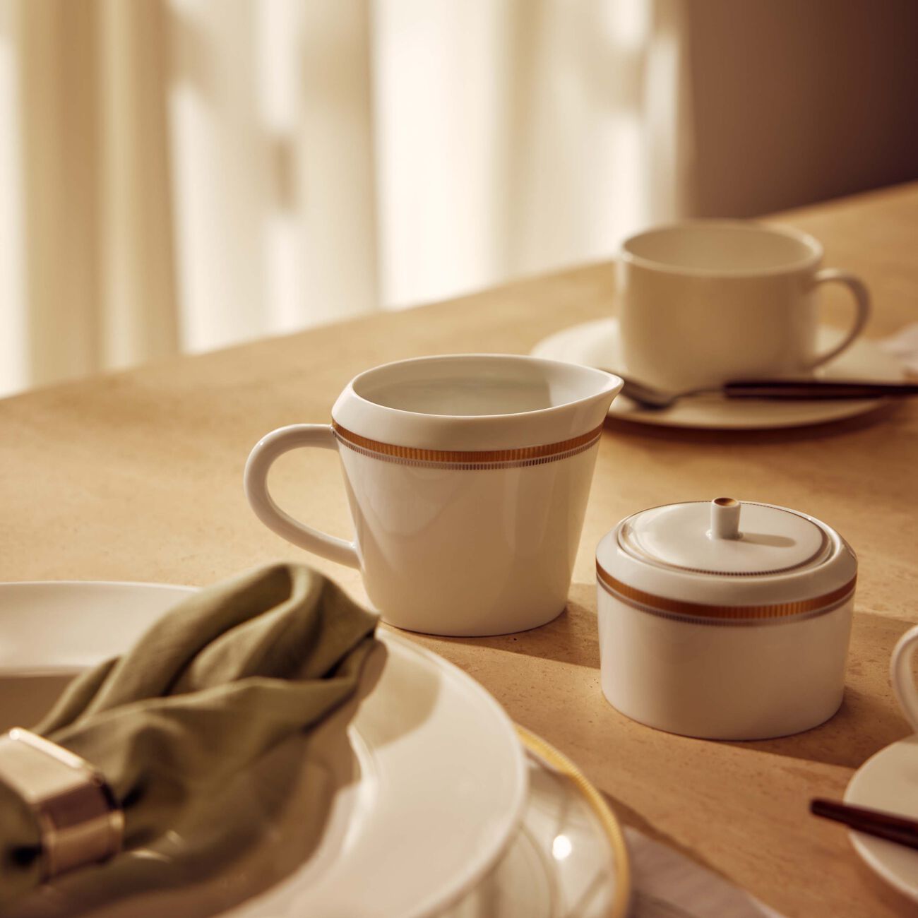 Gage Sugar Bowl White bernardaud gage sugar bowl white