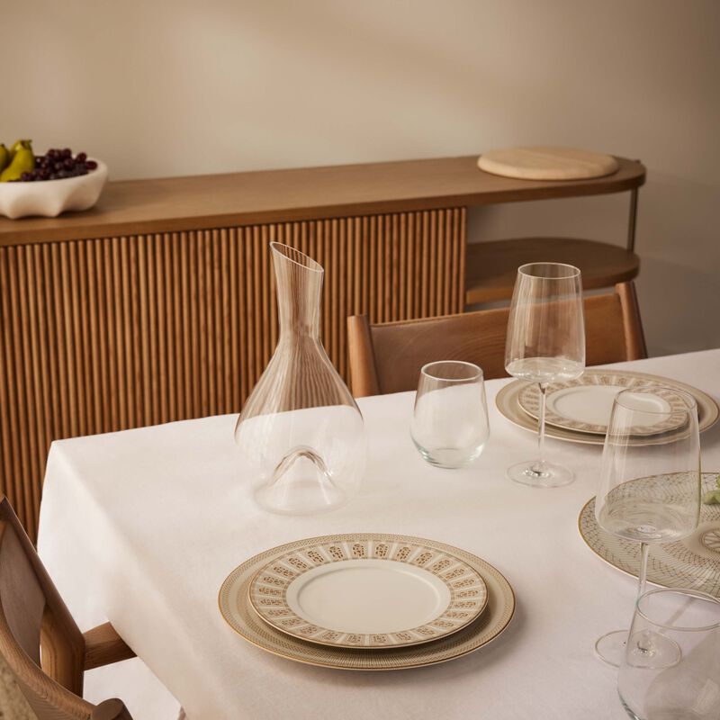 باكارا طبق للحلويات أركاديا دائري باللون الذهبي 21 سم   عدد 2